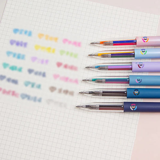 MULTICOLOR: PACK X 6 BOLIGRAFOS MULTIFUNCIÓN🖍️
