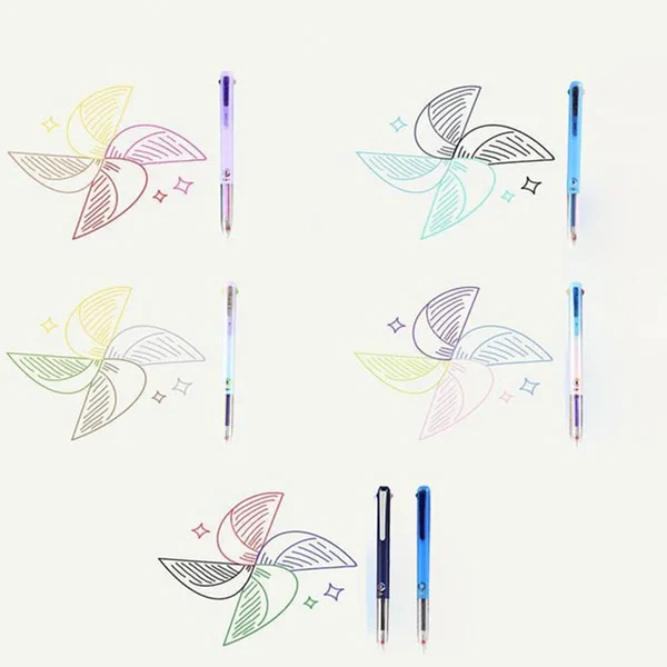 MULTICOLOR: PACK X 6 BOLIGRAFOS MULTIFUNCIÓN🖍️