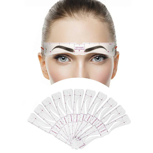 BROWMASTER: SET X12 PLANTILLAS DE CEJAS 🌟