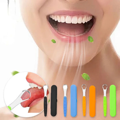 BREATHCARE: SET X3 LIMPIADORES DE LENGUA DE ACERO INOXIDABLE👅