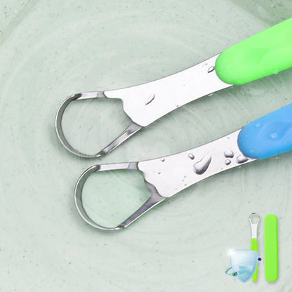 BREATHCARE: SET X3 LIMPIADORES DE LENGUA DE ACERO INOXIDABLE👅