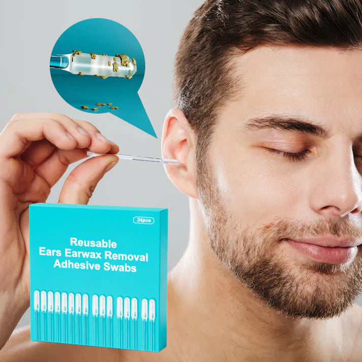 👂 AURICULAR CLEAN: KIT X 24 PALILLOS DE ELIMINACIÓN DE CERA REUTILIZABLES👂