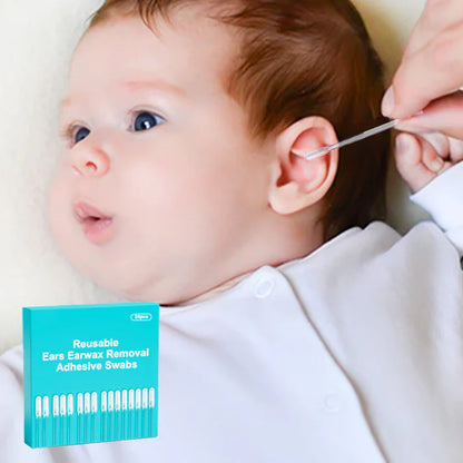 👂 AURICULAR CLEAN: KIT X 24 PALILLOS DE ELIMINACIÓN DE CERA REUTILIZABLES👂