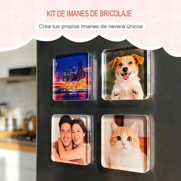 PHOTO MAGNET: KIT X5 IMANES DE ACRÍLICO PARA FOTOS 🔥🧲