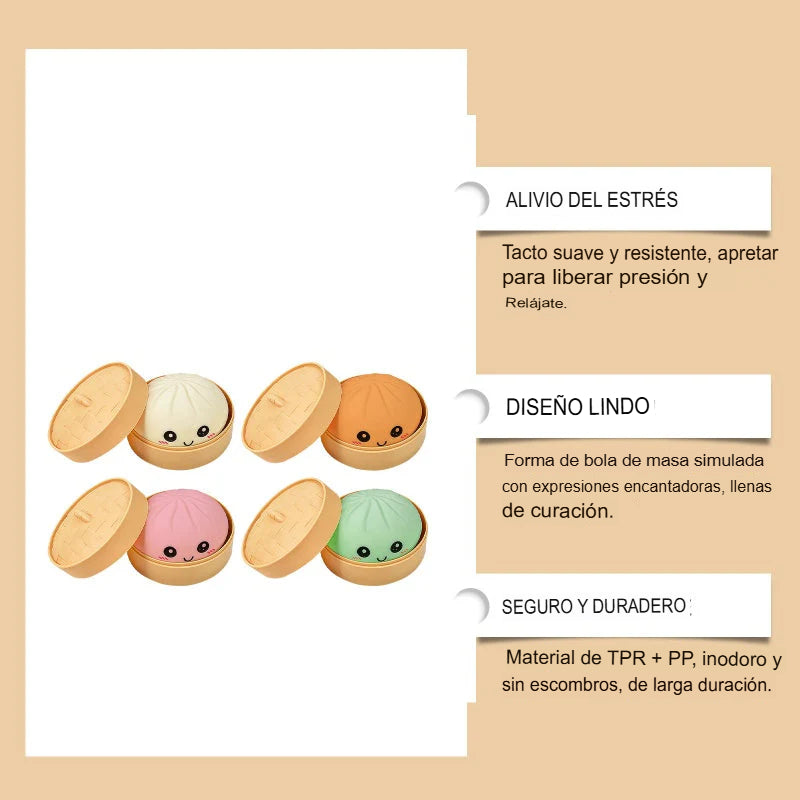 DUMPLING POP: JUGUETE ANTIESTRÉS SENSORIAL DUMPLING💖🖐️
