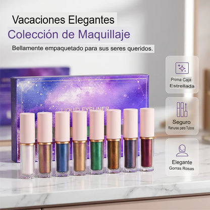 GLITTER EYES: SET X8 SOMBRAS BRILLANTES PARA OJOS🔥👁️