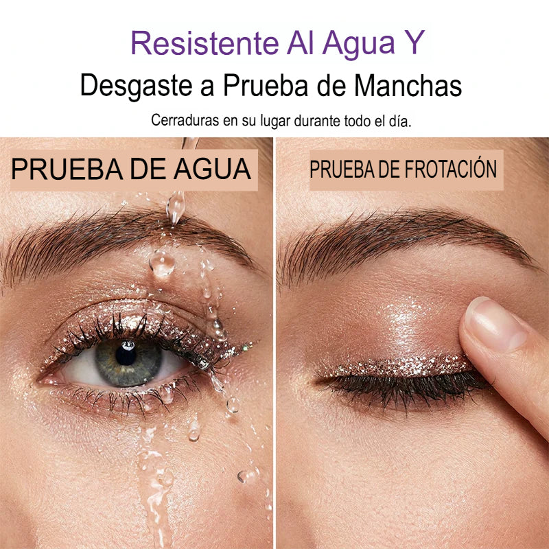 GLITTER EYES: SET X8 SOMBRAS BRILLANTES PARA OJOS🔥👁️