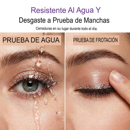 GLITTER EYES: SET X8 SOMBRAS BRILLANTES PARA OJOS🔥👁️