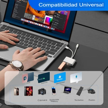 CONVERTIDOR 3 EN 1 PARA MEMORIAS DE CELULAR 📱💾