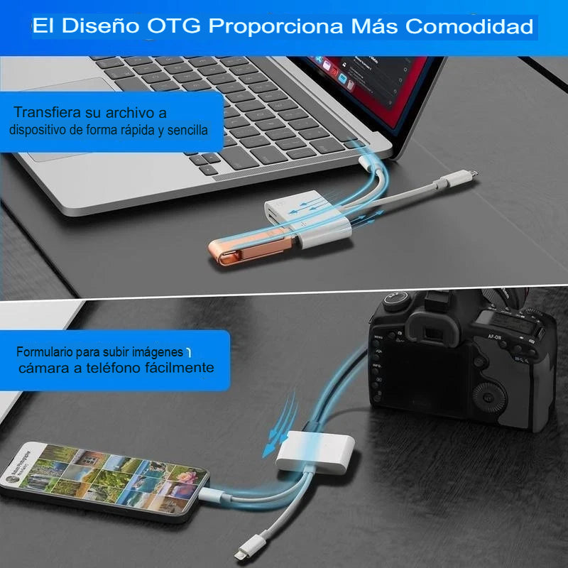 CONVERTIDOR 3 EN 1 PARA MEMORIAS DE CELULAR 📱💾