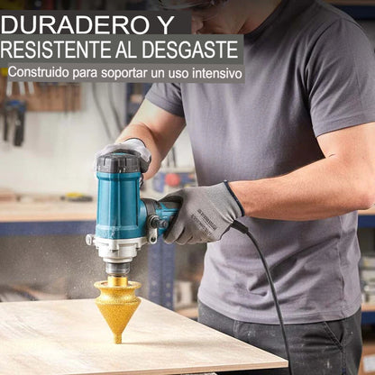 BROCA BISELADORA DE DIAMANTE PARA AMOLADORA💎🔧
