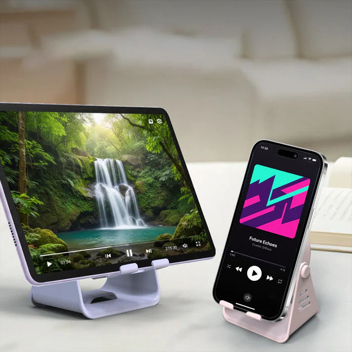 SOPORTE DE TELÉFONO CON AMPLIFICADOR DE SONIDO 🔊📱