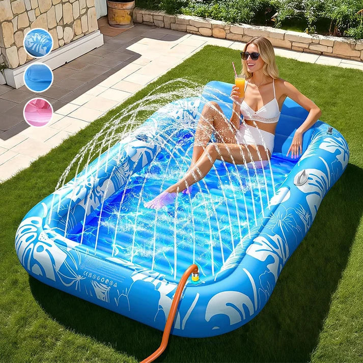 COLCHÓN FLOTANTE INFLABLE 🌊🏖️