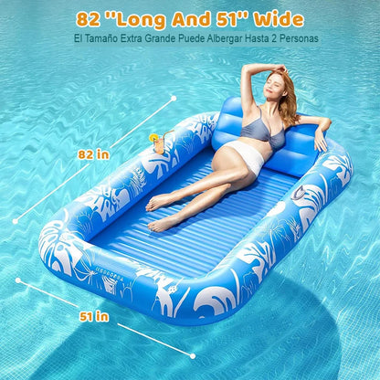 COLCHÓN FLOTANTE INFLABLE 🌊🏖️