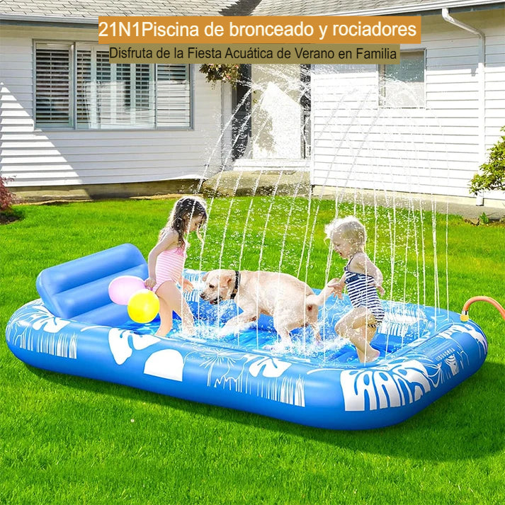 COLCHÓN FLOTANTE INFLABLE 🌊🏖️