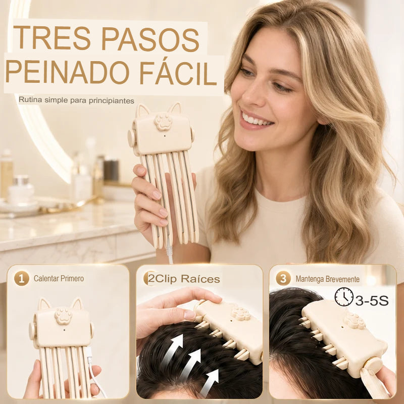 PINZA VOLUMINIZADORA INALÁMBRICA 💇‍♀️✨