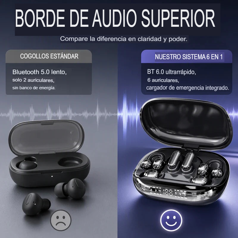 AURICULARES 6 EN 1 🎧🔥