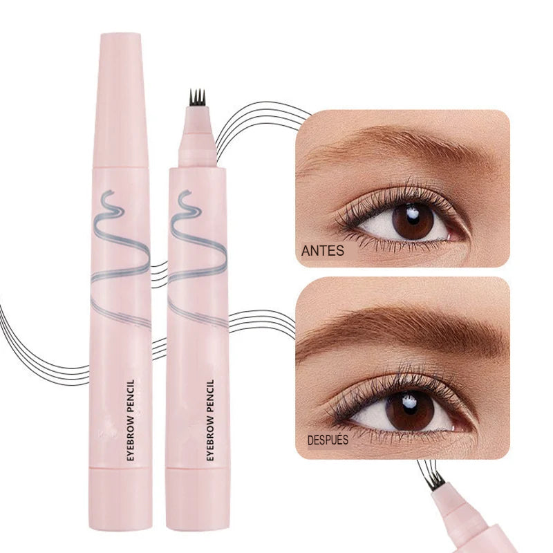 ✨🤎 LÁPIZ DE CEJAS DE 4 PUNTAS – ASPECTO NATURAL 💁‍♀️