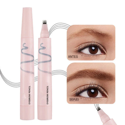 ✨🤎 LÁPIZ DE CEJAS DE 4 PUNTAS – ASPECTO NATURAL 💁‍♀️