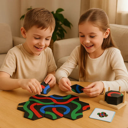 ACCIÓN FAMILY: JUEGO EDUCATIVO DE BÚSQUEDA DE RUTAS – ARMAR CAMINOS 🧠🎯