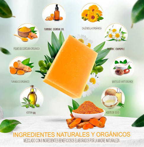 GLOWTUMERIC™: JABÓN DE TUMERIC ACLARANTE 🧼