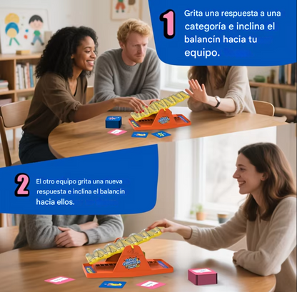 ¡BOLANCIN! 🏐 – El juego familiar para reír, pensar rápido y ganar equilibrio 🛝