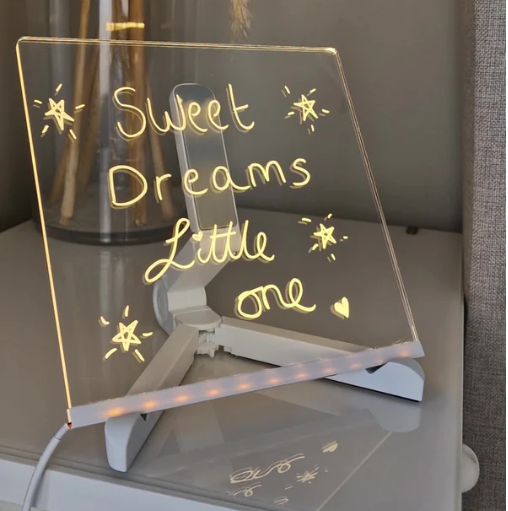 GLOW BOARD: PIZARRA LED + MARCADORES BORRABLES ✨🖊️
