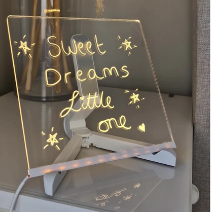 GLOW BOARD: PIZARRA LED + MARCADORES BORRABLES ✨🖊️
